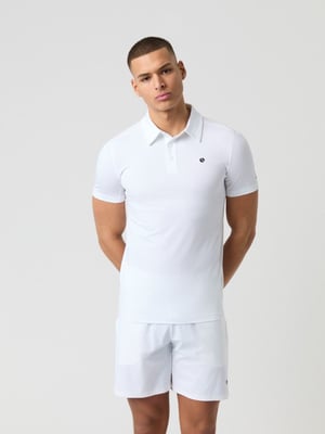 Ace Mesh Panel Tennis Polo Heren SportNStyles.nl